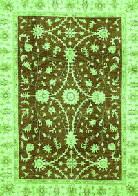 Abstract Green Modern Rug, abs350grn