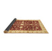 Sideview of Abstract Brown Modern Rug, abs350brn