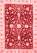 Abstract Red Modern Area Rugs