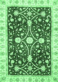 Abstract Emerald Green Modern Rug, abs350emgrn