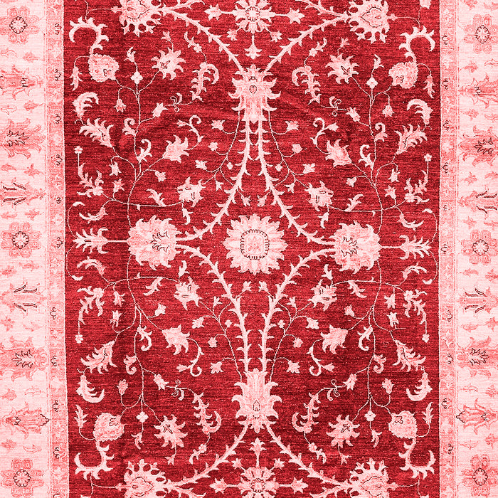 Machine Washable Abstract Red Modern Rug, wshabs350red