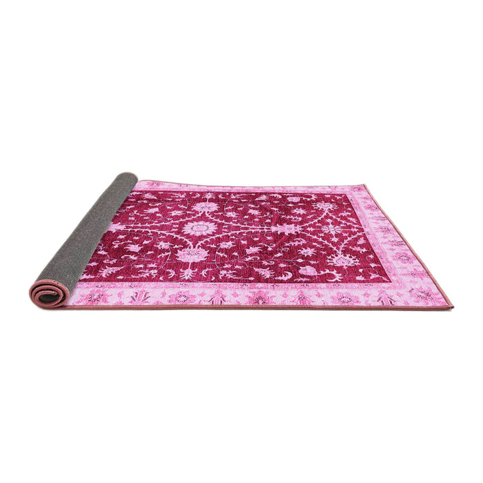 Sideview of Abstract Pink Modern Rug, abs350pnk