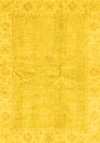 Oriental Yellow Traditional Rug, abs3510yw