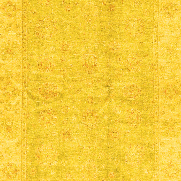Oriental Yellow Traditional Rug, abs3510yw