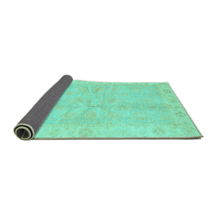 Sideview of Oriental Turquoise Traditional Rug, abs3510turq