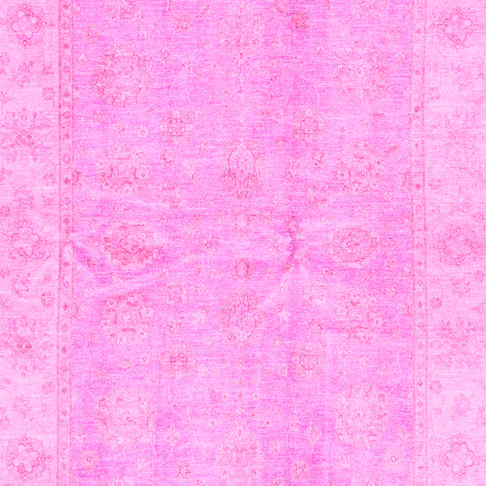 Machine Washable Oriental Pink Traditional Rug, wshabs3510pnk