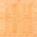 Square Oriental Orange Traditional Rug, abs3510org