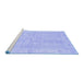 Sideview of Machine Washable Oriental Blue Traditional Rug, wshabs3510blu