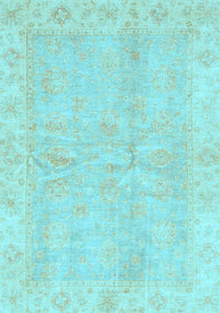 Oriental Light Blue Traditional Rug, abs3510lblu