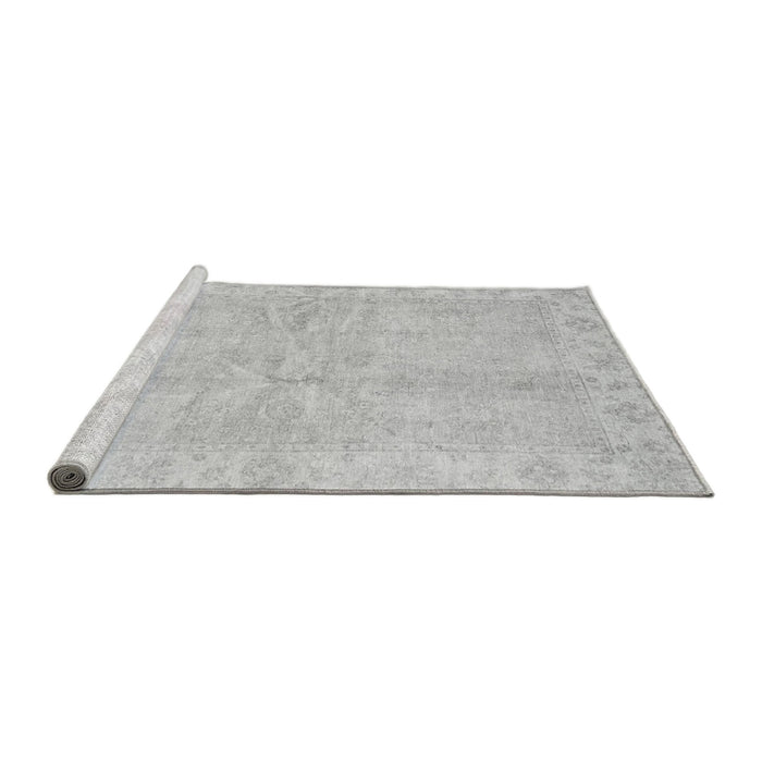 Sideview of Machine Washable Oriental Gray Traditional Rug, wshabs3510gry