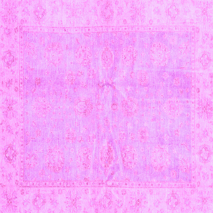 Square Machine Washable Oriental Purple Traditional Area Rugs, wshabs3510pur