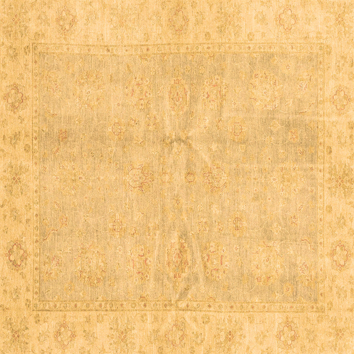 Square Machine Washable Oriental Brown Traditional Rug, wshabs3510brn