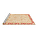 Sideview of Machine Washable Abstract Sun Yellow Rug, wshabs3511