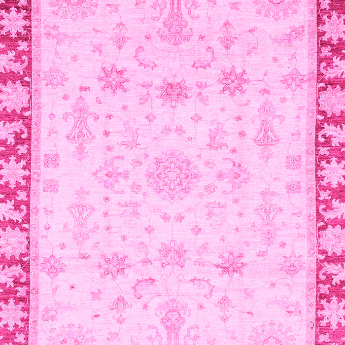 Machine Washable Oriental Pink Traditional Rug, wshabs3511pnk