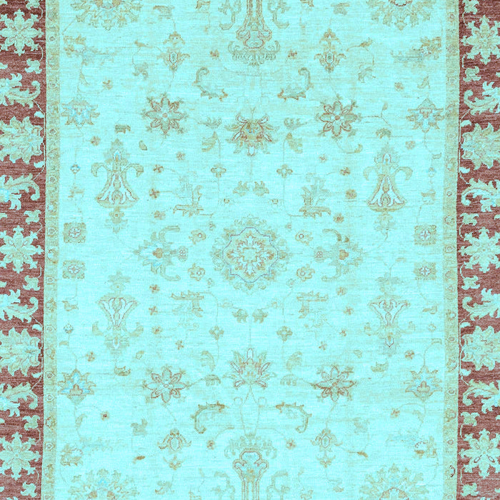 Oriental Light Blue Traditional Rug, abs3511lblu