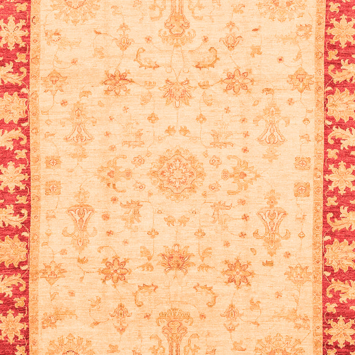 Machine Washable Oriental Orange Traditional Area Rugs, wshabs3511org