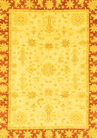 Oriental Yellow Traditional Rug, abs3511yw