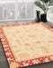 Machine Washable Abstract Sun Yellow Rug in a Family Room, wshabs3511