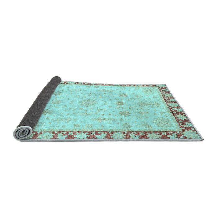 Sideview of Oriental Light Blue Traditional Rug, abs3511lblu