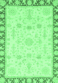 Oriental Emerald Green Traditional Rug, abs3511emgrn