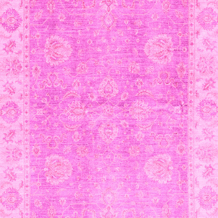 Machine Washable Oriental Pink Traditional Rug, wshabs3512pnk