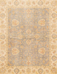 Machine Washable Abstract Yellow Rug, wshabs3512