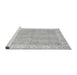 Sideview of Machine Washable Oriental Gray Traditional Rug, wshabs3512gry