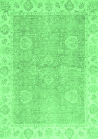 Oriental Emerald Green Traditional Rug, abs3512emgrn