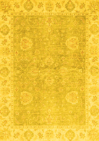 Oriental Yellow Traditional Rug, abs3512yw