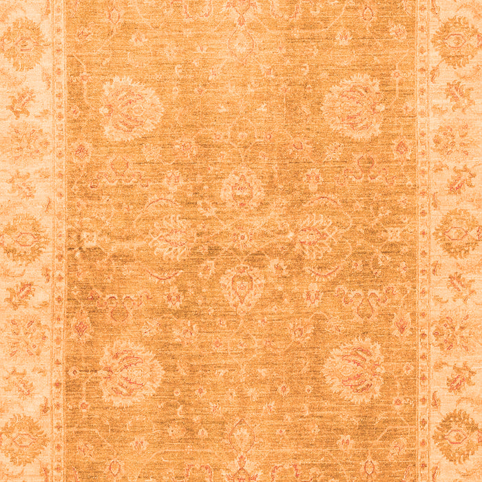 Machine Washable Oriental Orange Traditional Area Rugs, wshabs3512org