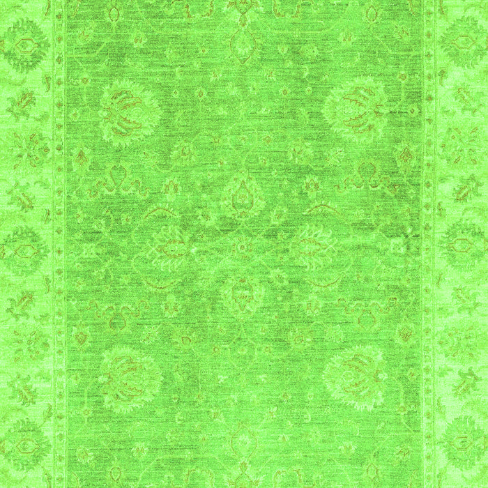Machine Washable Oriental Green Traditional Area Rugs, wshabs3512grn