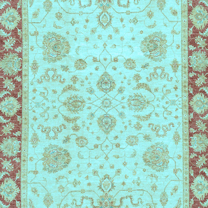 Oriental Light Blue Traditional Rug, abs3513lblu