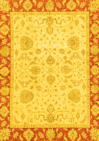 Oriental Yellow Traditional Rug, abs3513yw