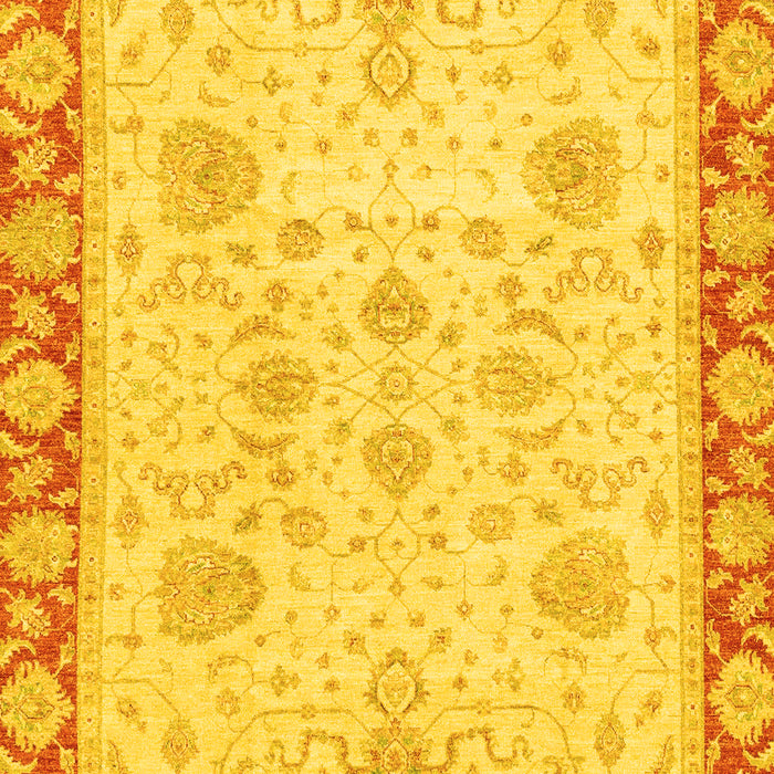 Oriental Yellow Traditional Rug, abs3513yw