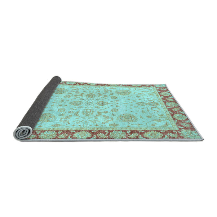Sideview of Oriental Light Blue Traditional Rug, abs3513lblu