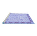 Sideview of Machine Washable Oriental Blue Traditional Rug, wshabs3513blu