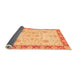 Sideview of Oriental Orange Traditional Rug, abs3513org