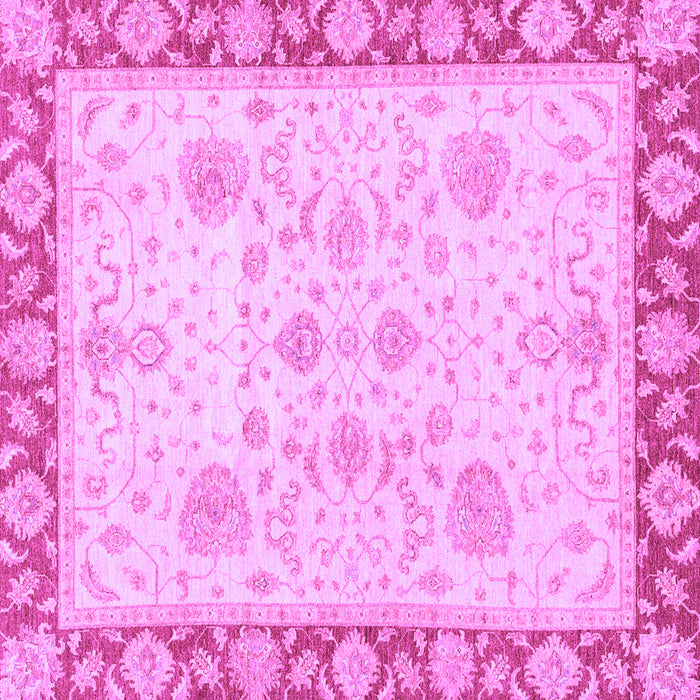 Square Machine Washable Oriental Purple Traditional Area Rugs, wshabs3513pur