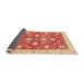 Sideview of Abstract Red Oriental Rug, abs3514