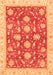 Machine Washable Oriental Orange Traditional Area Rugs, wshabs3514org