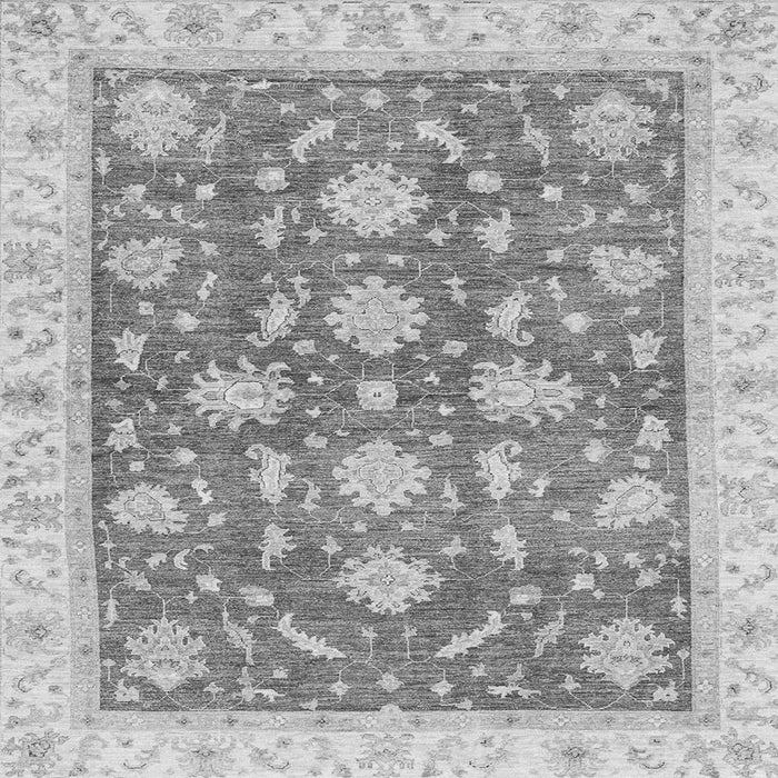 Square Oriental Gray Traditional Rug, abs3514gry