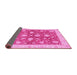 Sideview of Oriental Pink Traditional Rug, abs3514pnk