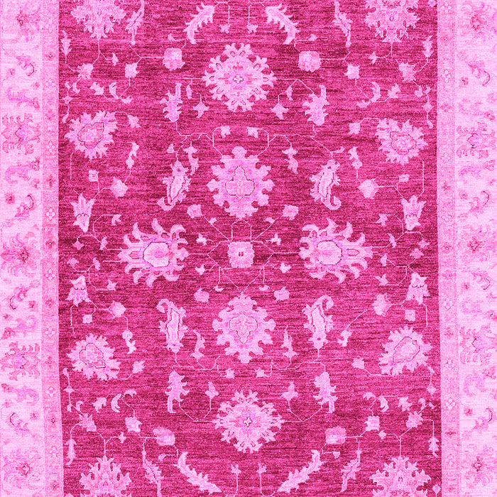 Machine Washable Oriental Pink Traditional Rug, wshabs3514pnk