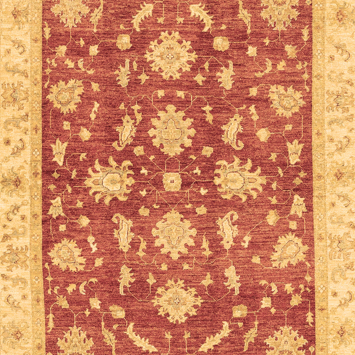 Machine Washable Oriental Brown Traditional Rug, wshabs3514brn