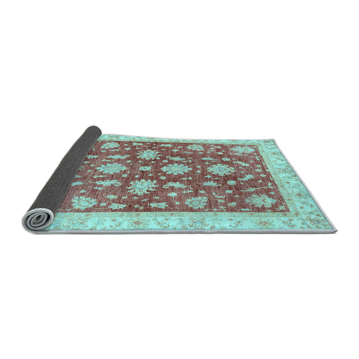 Sideview of Oriental Light Blue Traditional Rug, abs3514lblu