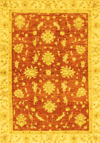 Oriental Yellow Traditional Rug, abs3514yw