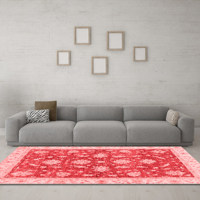 Traditional Red Washable Rugs