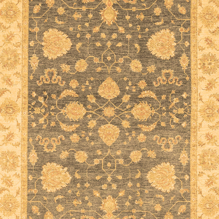 Machine Washable Oriental Brown Traditional Rug, wshabs3515brn