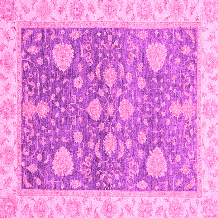 Square Oriental Pink Traditional Rug, abs3515pnk