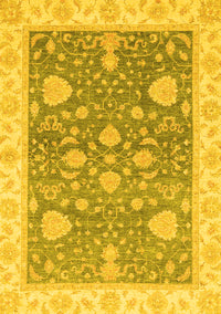 Oriental Yellow Traditional Rug, abs3515yw